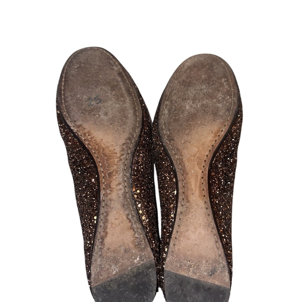 Donald Pliner Women's Denny Loafer Style Slip-On Shoes Sz 10 Bronze Sparkle - Picture 5 of 6